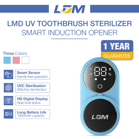 LDM™ UltraClean Pro - UV Toothbrush Sterilizer & Dryer with Smart Sensor and Wall-Mounted Design
