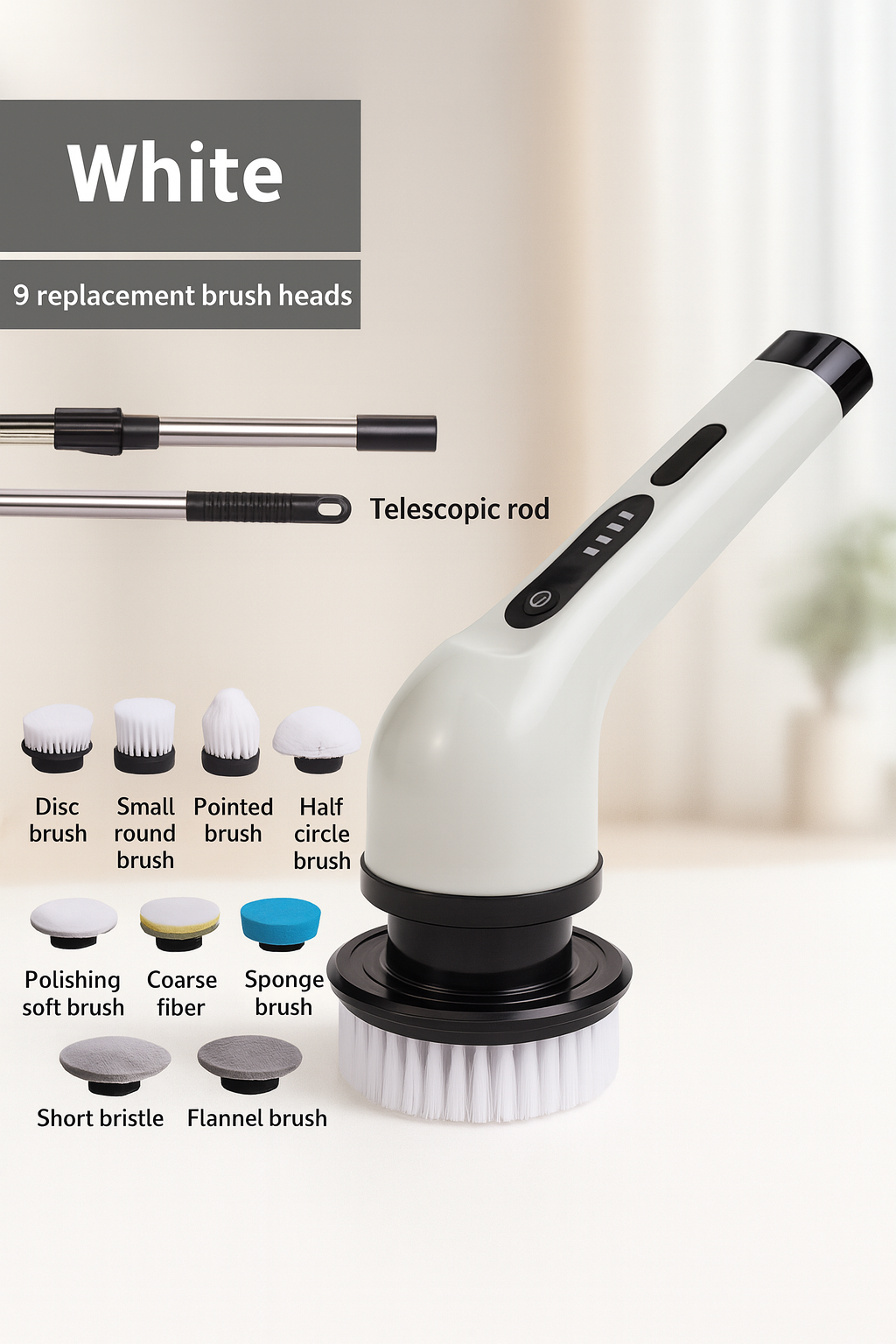 Spinova™ – The 9in1 Electric Cleaning Brush That Does the Scrubbing For You