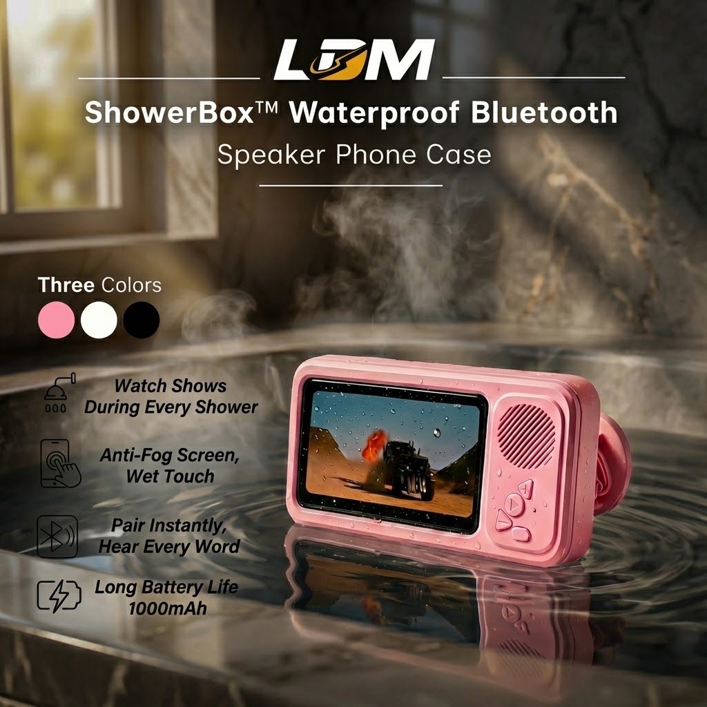 ShowerBox™ Waterproof Bluetooth Speaker Phone Case