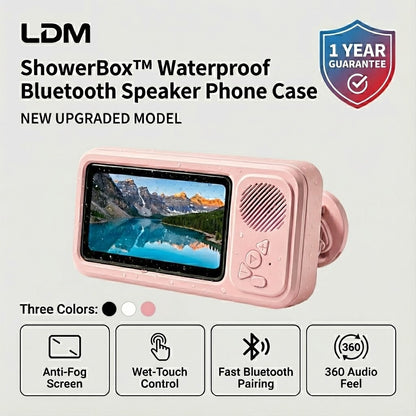 ShowerBox™ Waterproof Bluetooth Speaker Phone Case