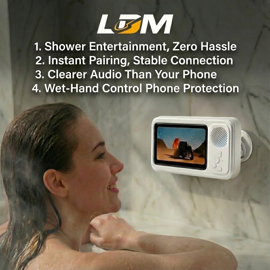 ShowerBox™ Waterproof Bluetooth Speaker Phone Case