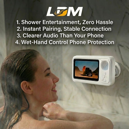 ShowerBox™ Waterproof Bluetooth Speaker Phone Case