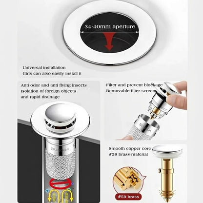 ProSeal™ Pop-Up Drain Core Replacement (34–40mm)