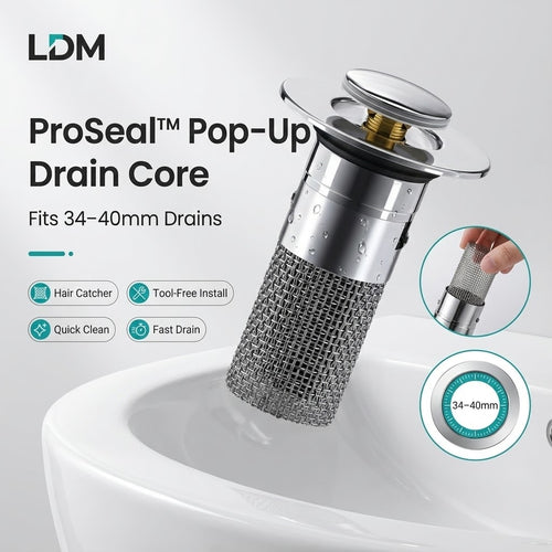 ProSeal™ Pop-Up Drain Core Replacement (34–40mm)
