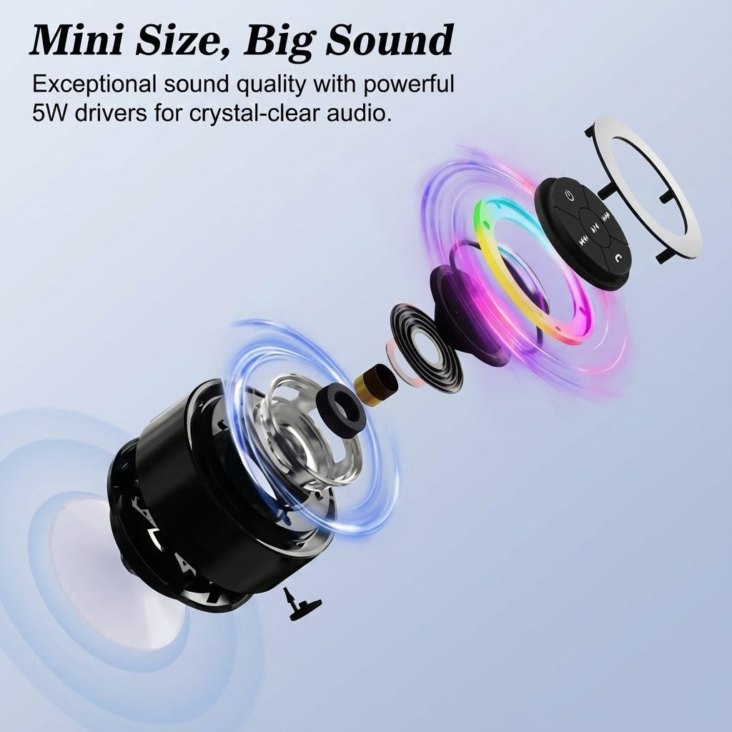 ShowerBox™ RGB Waterproof Suction Bluetooth Speaker