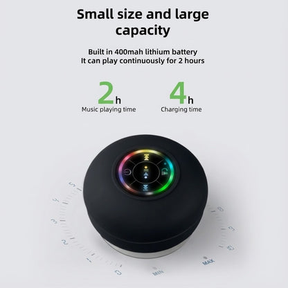 ShowerBox™ RGB Waterproof Suction Bluetooth Speaker