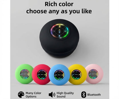 ShowerBox™ RGB Waterproof Suction Bluetooth Speaker